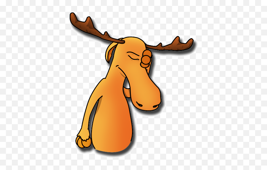 Sad Moose Cartoon Transparent Png Image - Moose Cartoon Transparent,Moose Transparent