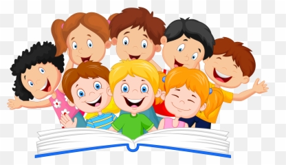 Children Reading Clipart - Kids Books png
