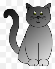 Graphics By Ruth - Cats Transparent Cartoon Grey png