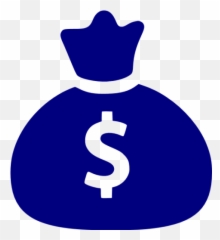Navy Blue Money Bag Icon - Free navy icons Money Bag png