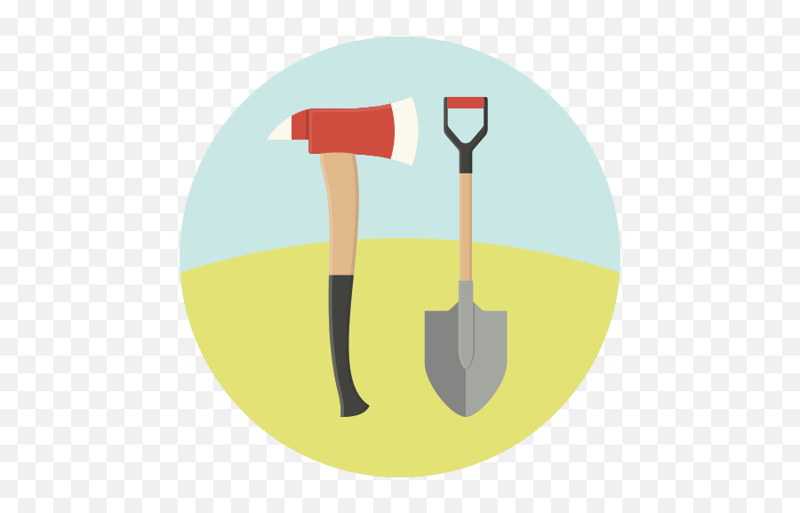 Fire Equipment Shovel Repair Tools Ax Work Icon - Cleaving Axe Png,Snow Shovel Icon