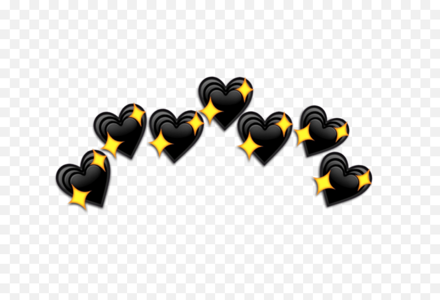 Crown Emoji Png - Crown Png Source Black Heart Emoji Crown Black Heart Crown Png,Hearts Emoji Png