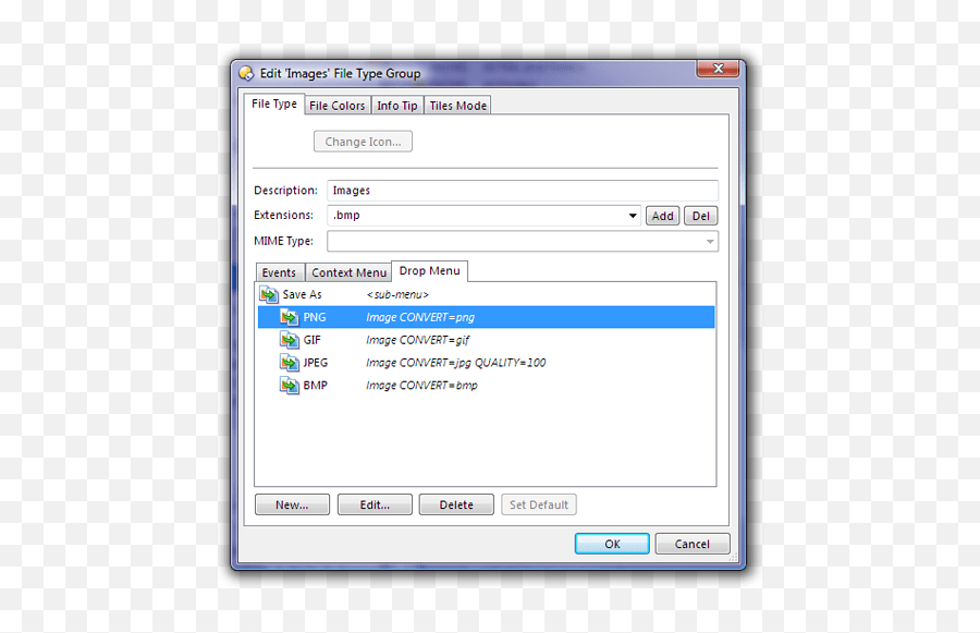 Add Convert Here To Drop Menu Of Image Files Help Vertical Png How Change File Icon Picture Shortcut - extension