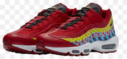 Unique Patterns And Logos Land - Nike Air Max 95 Gym Red Png,Images Of Nike Logos