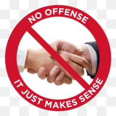 Dont Shake Hands Sign Sticker - png