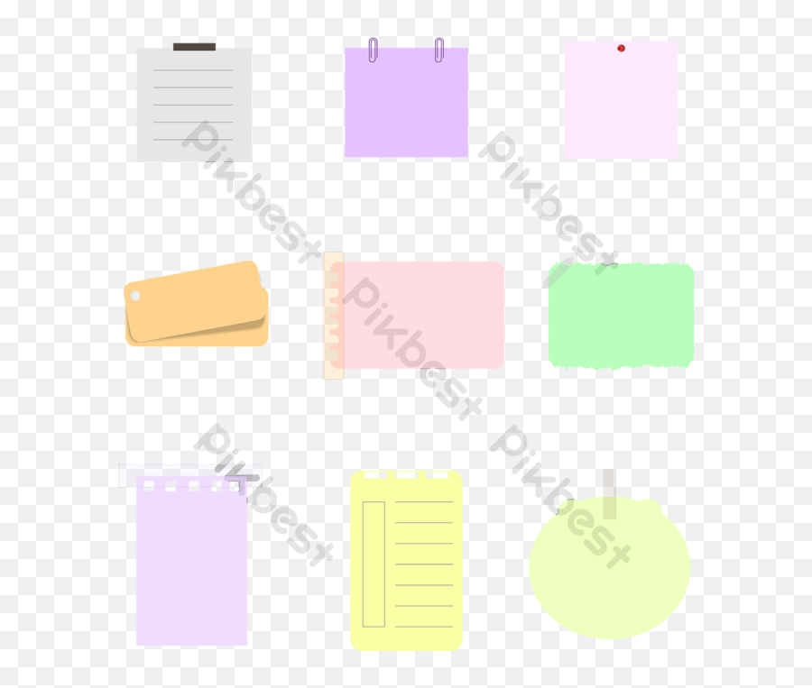 Sticky Notes Collection In Graphic Design Png Images Ai - Horizontal,Sticky Note Icon