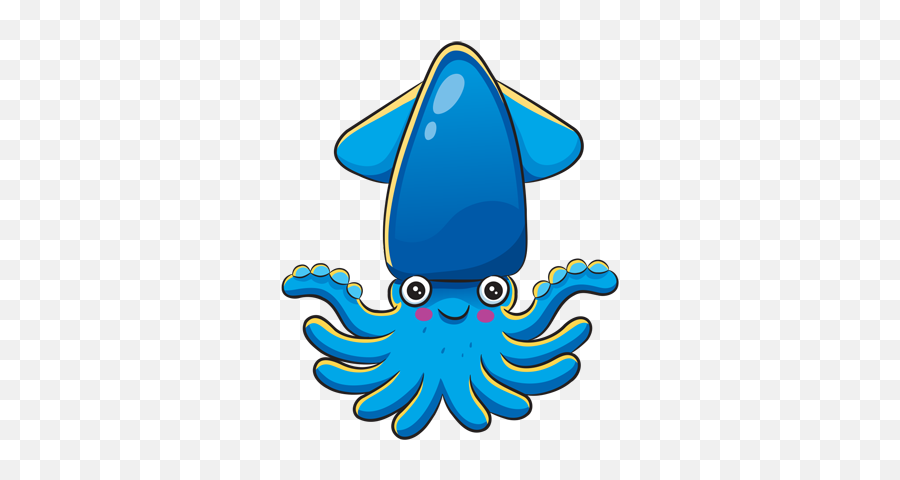 How Easy To Draw A Cuttlefish Step By Drawings - Easy Squid Cartoon Png,Cuttlefish Icon