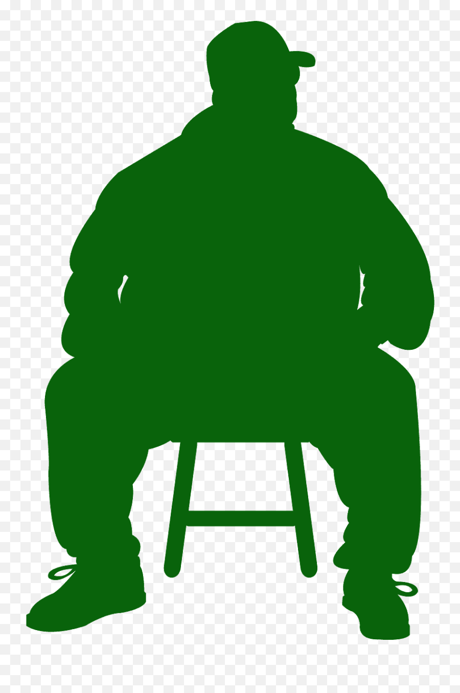Fat Man Silhouette - Free Vector Silhouettes Creazilla Fat Man Silhouette Png,Fat Man Png