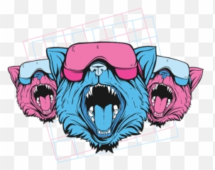 Vaporwave Cats Kitty 90s 80s Retro Gift Baby Onesie - Scary png
