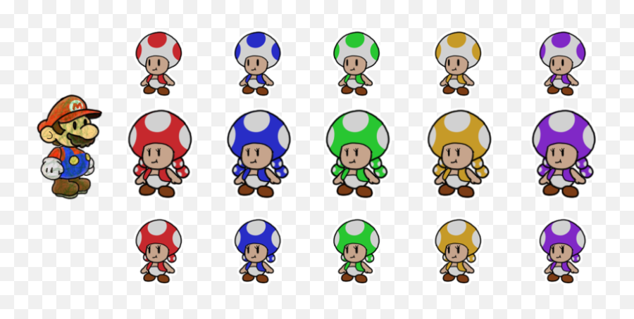 Announcement For A Recolored Lightning Tale Mario Rpg - Rescue Squad Paper Blue Toad Png,Phew Icon