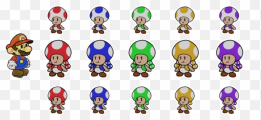 Announcement For A Recolored Lightning Tale Mario Rpg - Rescue Squad Paper Blue Toad png
