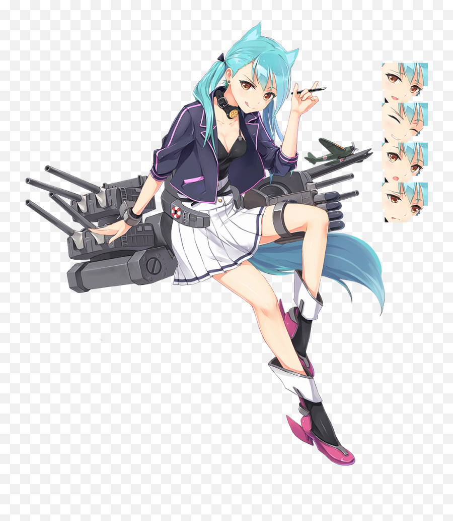 Pc Computer - Azur Lane Crosswave Aoba The Spriters Aoba Azur Lane Art Png,Azur Lane Icon