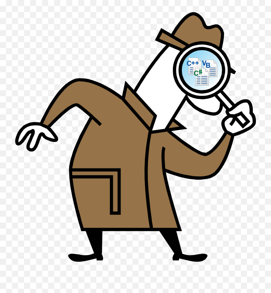 Cartoon Detective With Magnifying Glass - Scavenger Hunt Png,Detective Png