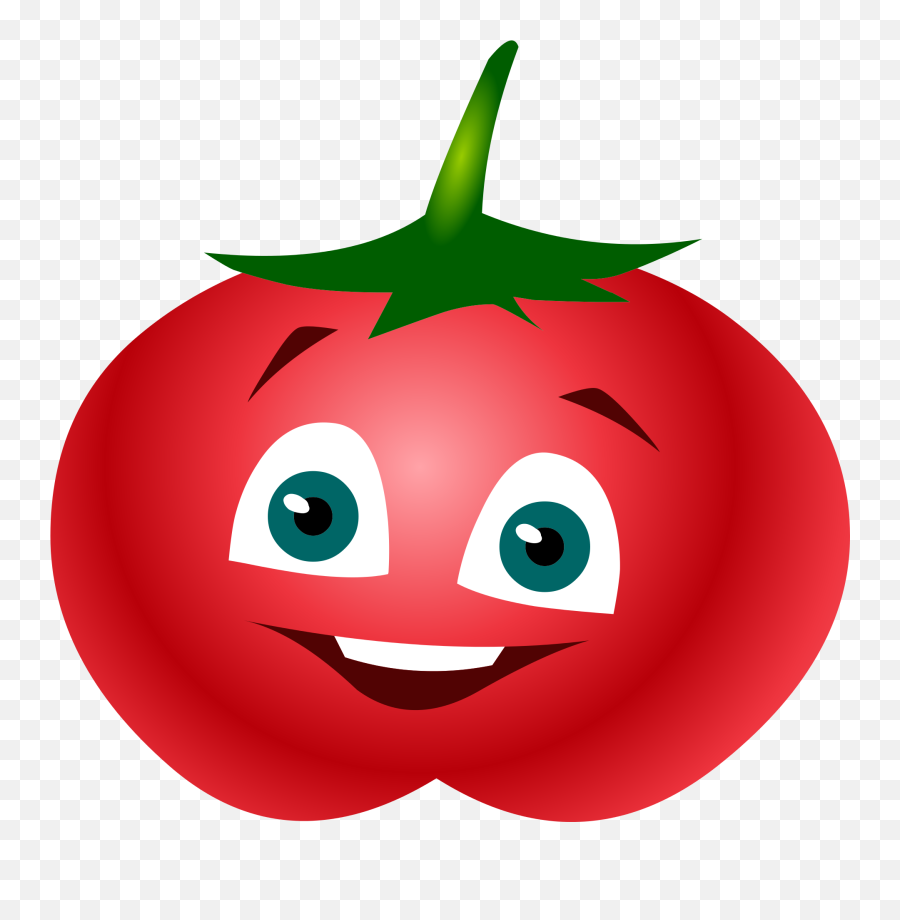 Smiling Tomato Clipart Free Image - Cartoon Tomatoes Png,Tomato Clipart Png