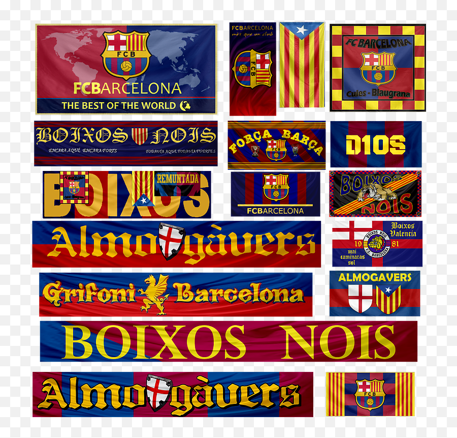 Fc Barcelona - Barcelona Fc Banners Flags Png,Barcelona Png