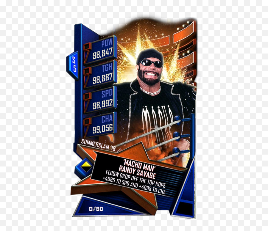 Macho Man Randy Savage - Trish Stratus Wwe Supercard Png,Macho Man Png