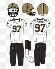 New Orleans Saints Road Uniform - Tampa Bay Buccaneers Uniforms Png
