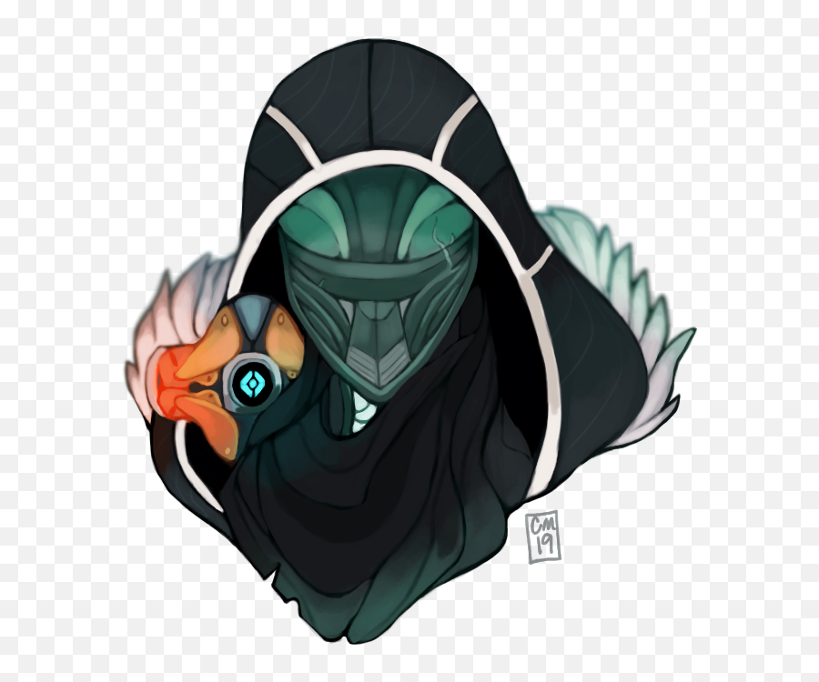 My Hunter And Their Ghost - Cartoon Png,Destiny Ghost Png