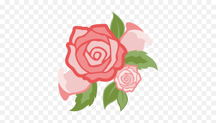 Download Red Rose Clipart Cute - Clipart Rose Flower Cute Png,Cute Flower Png