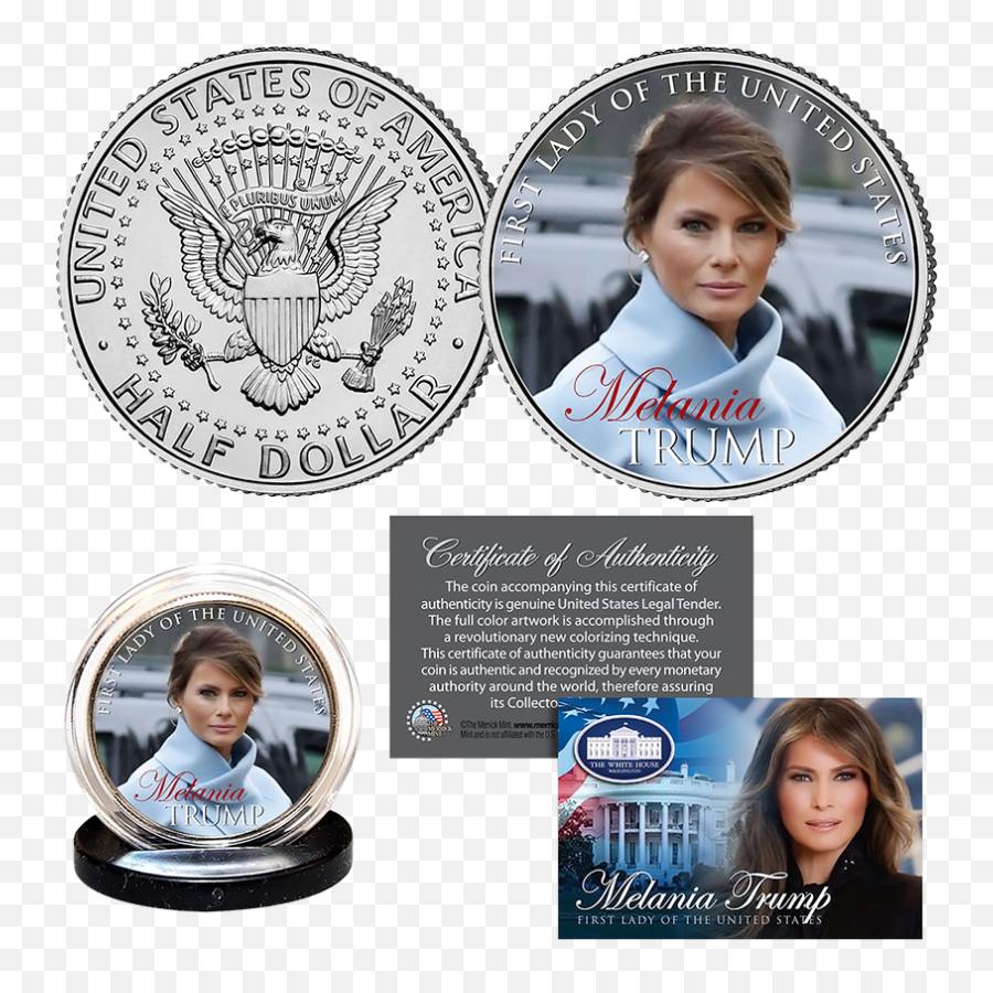 Melania Trump First Lady Jfk Half - 2020 Half Dollar Png,Melania Trump Png