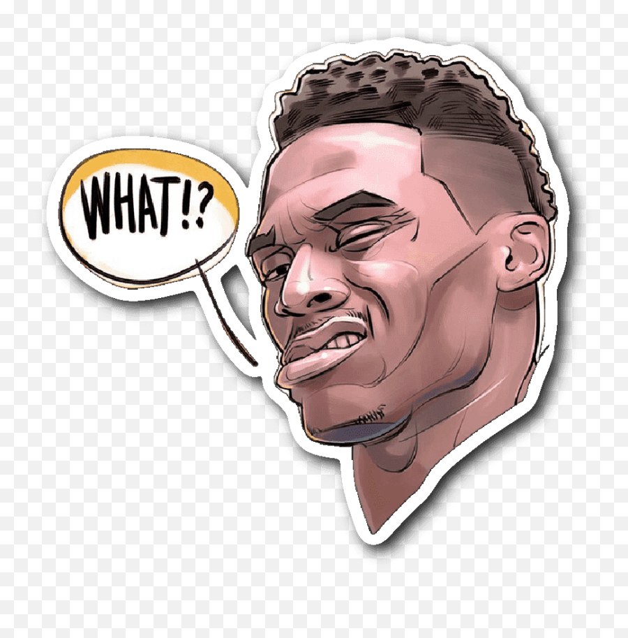 Download Brodie Meme Vinyl Sticker Hoop Merch Png - Russell Westbrook What Png,Westbrook Png