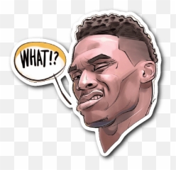 Download Brodie Meme Vinyl Sticker Hoop Merch Png - Russell Westbrook What Png,Westbrook Png