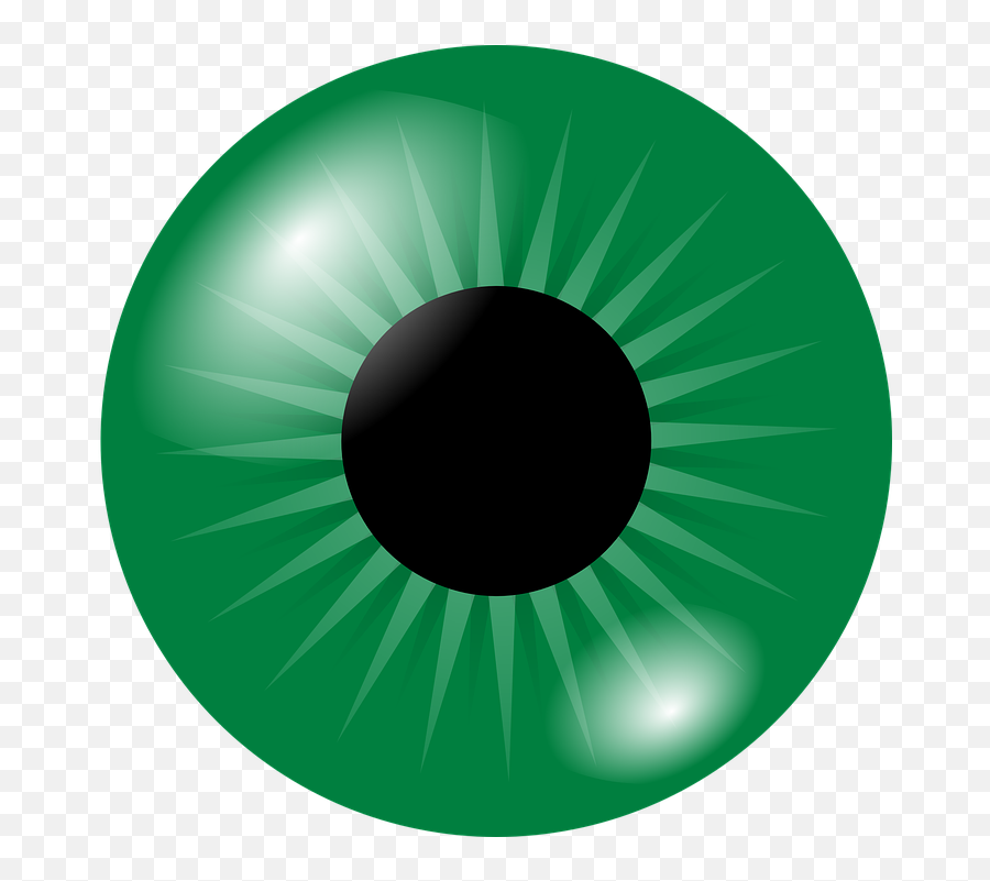 Eyeball Eye Iris - Green Eye Clip Art Png,Eye Glare Png