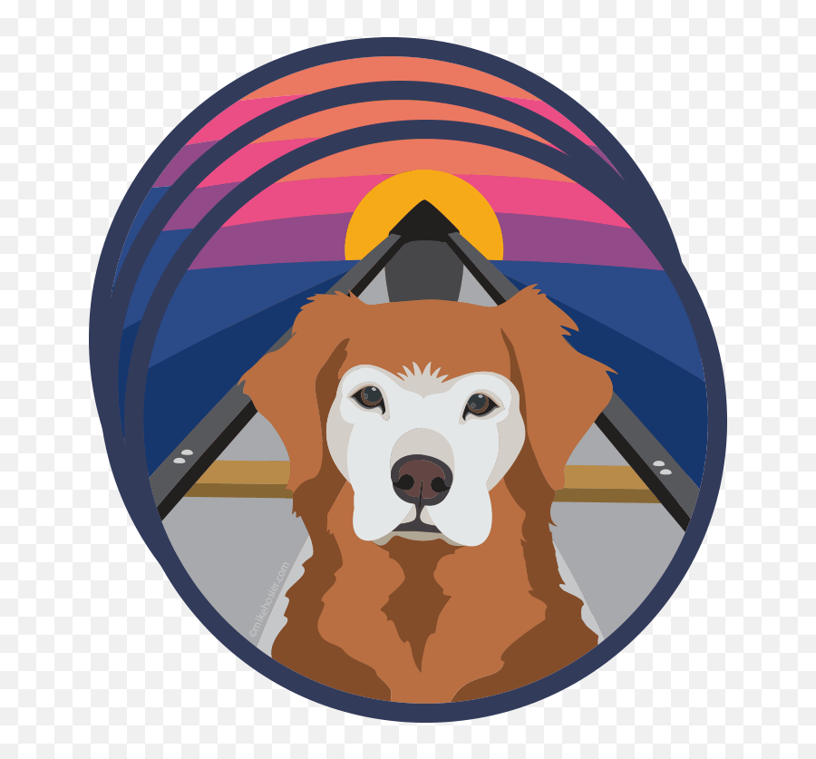 Golden Retriever Sticker - Dog Png,Golden Retriever Transparent