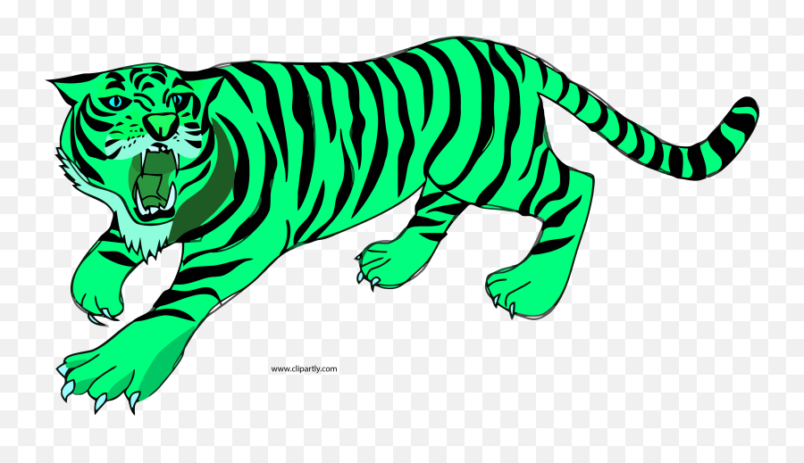 Having His Claws Outside Clipart Png - Tiger Clipart,Claws Png