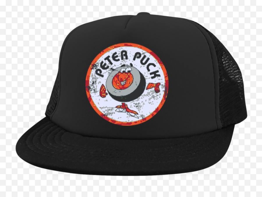 Peter Puck Embroidered Trucker Hat With Snapback - Baseball Cap Png,Jiminy Cricket Png