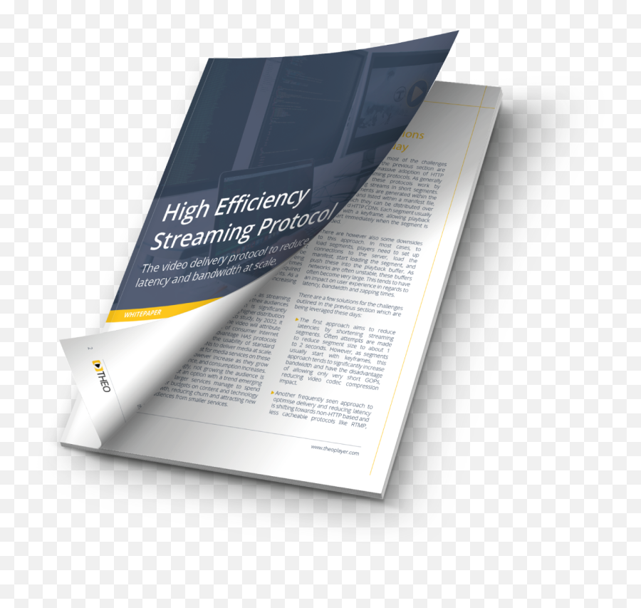 High Efficiency Streaming Protocol Hesp Whitepaper Download - Flyer Png,White Paper Png