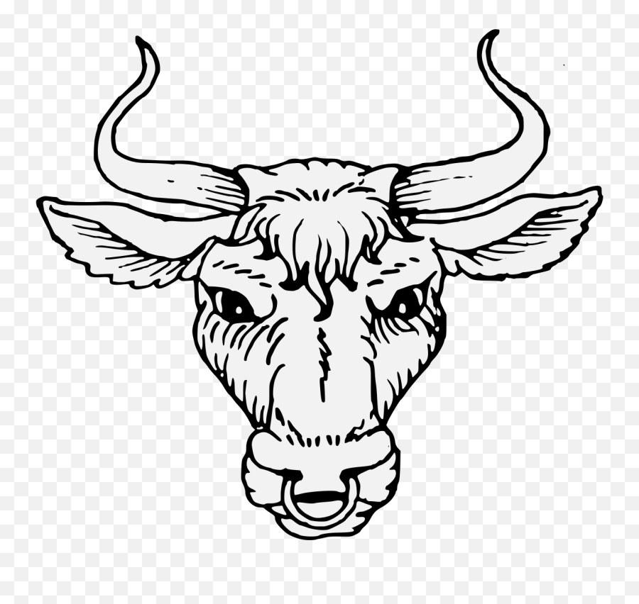 Bull - Traceable Heraldic Art Bull Head Heraldic Png,Bull Horns Png