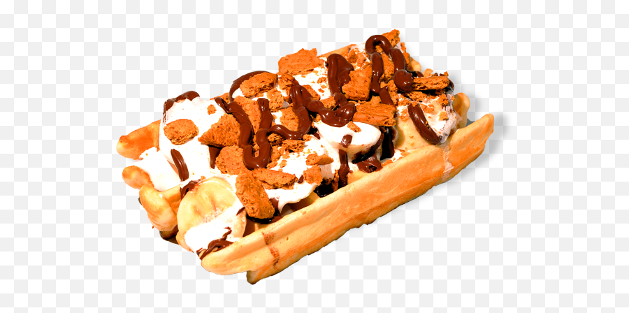 Smores Png - Belgian Waffle 542191 Vippng Hot Dog Bun,Waffle Png