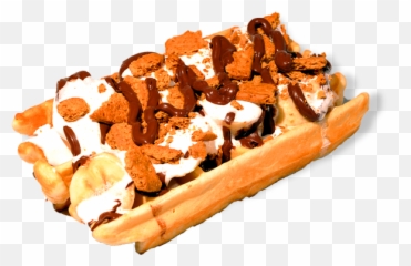 Smores Png - Belgian Waffle 542191 Vippng Hot Dog Bun,Waffle Png