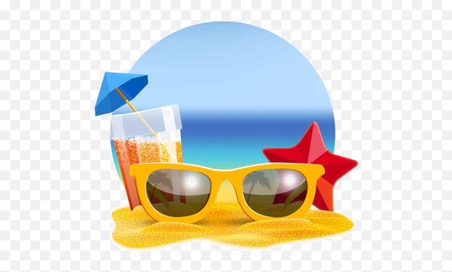 Beach Sunglasses Eyewear Png Image - Free Clipart Sunglasses On The Beach,Playa Png