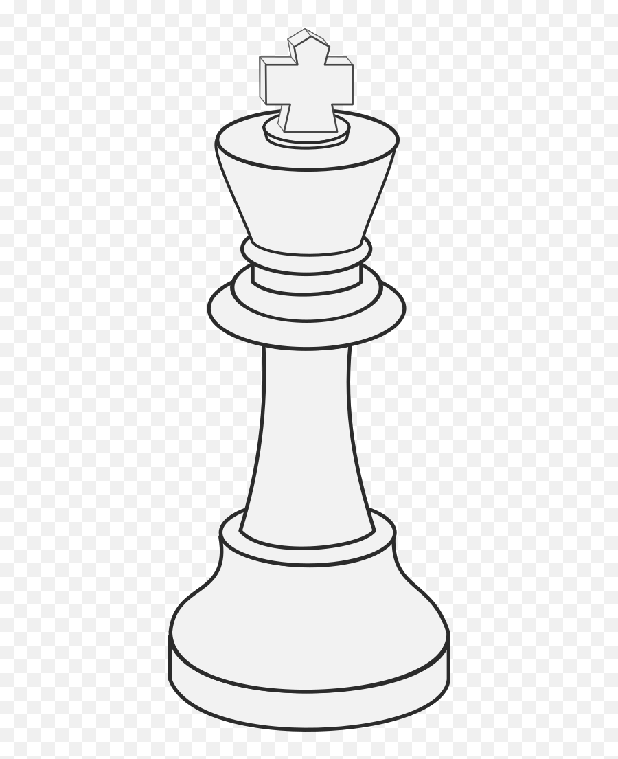 Clipart White King Chess 512x - King Chess Piece Drawing White King Chess Piece Clipart Png,Chess Piece Png