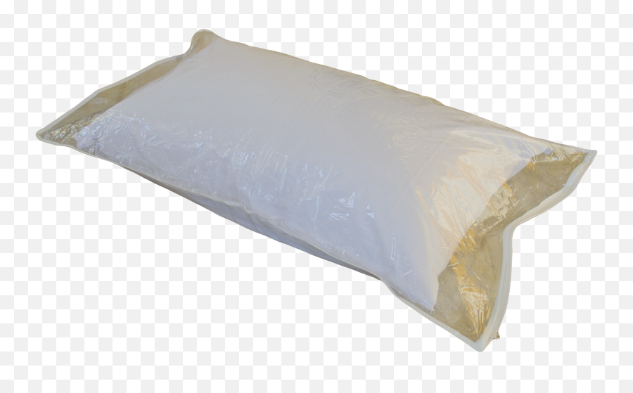 Storage Bags Pillow 35x20 In Clear Vinyl With White Zipper - Solid Png,Zipper Transparent