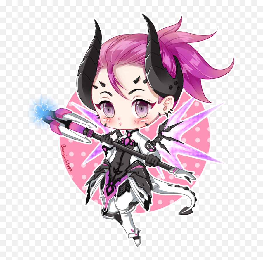 Download Banner Royalty Free Library Chibi Mercy Imp From By - Mercy Overwatch Cute Png,Mercy Transparent