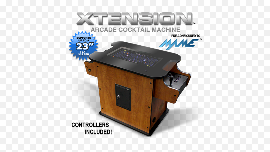 Xtension Classic Arcade Cocktail Pro Machine With Controls - Mame Png,Arcade Machine Png