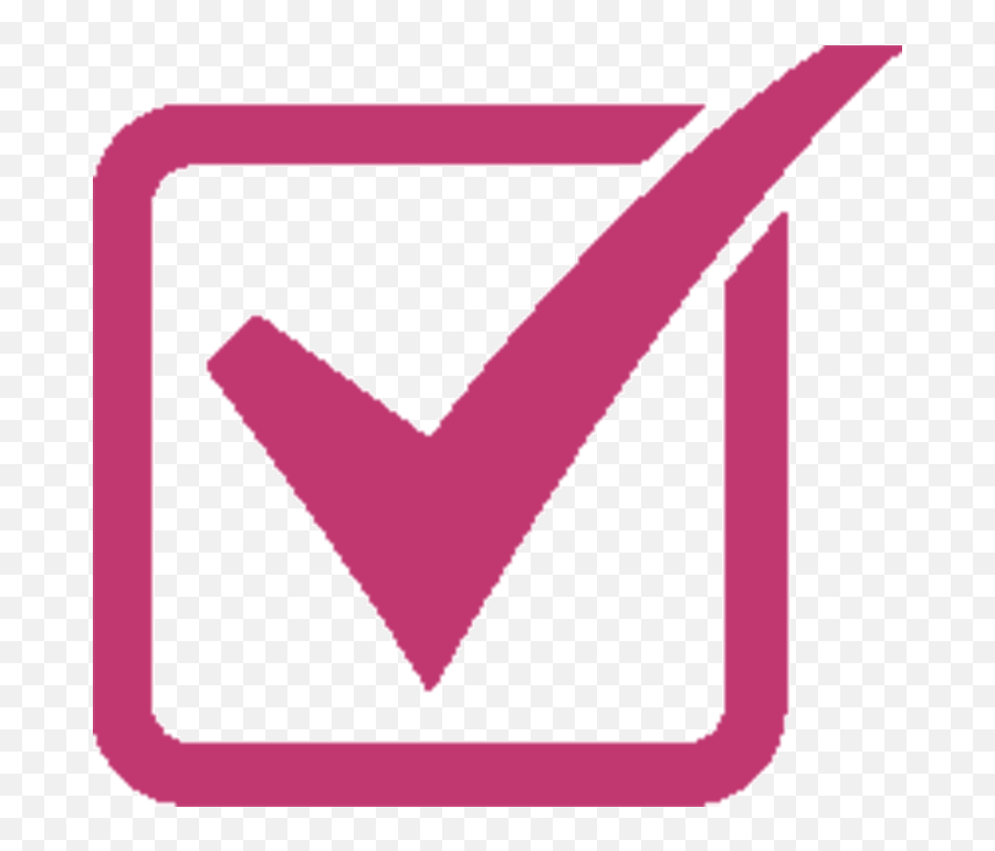 Icon - Pink Png Check Mark Full Size Png Download Seekpng,Check Mark Icon Png