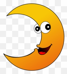 Moon Crescent Face - Free image Pixabay Clipart png