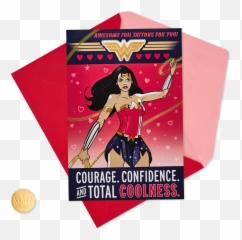 Download Dc Comics Wonder Woman Valentineu0027s Day Card With - Wonder Woman Png,Wonderwoman Png