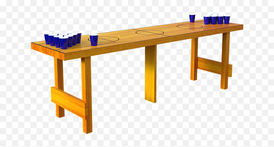 Beer Pong Table Cups - Wood Beer Pong Table Png,Beer Pong Png