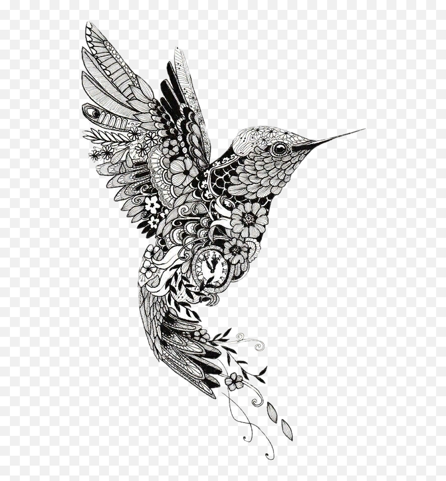 Tattoo Henna Mehndi Mandala Bird - Mandala Hummingbird Png,Hummingbird Png