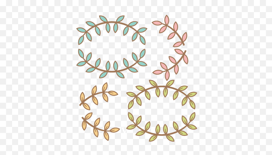 Leaf Flourish Set Svg Cut Files Flower Scal Free Scut - Simple Leaf Flourish Png,Flourishes Png