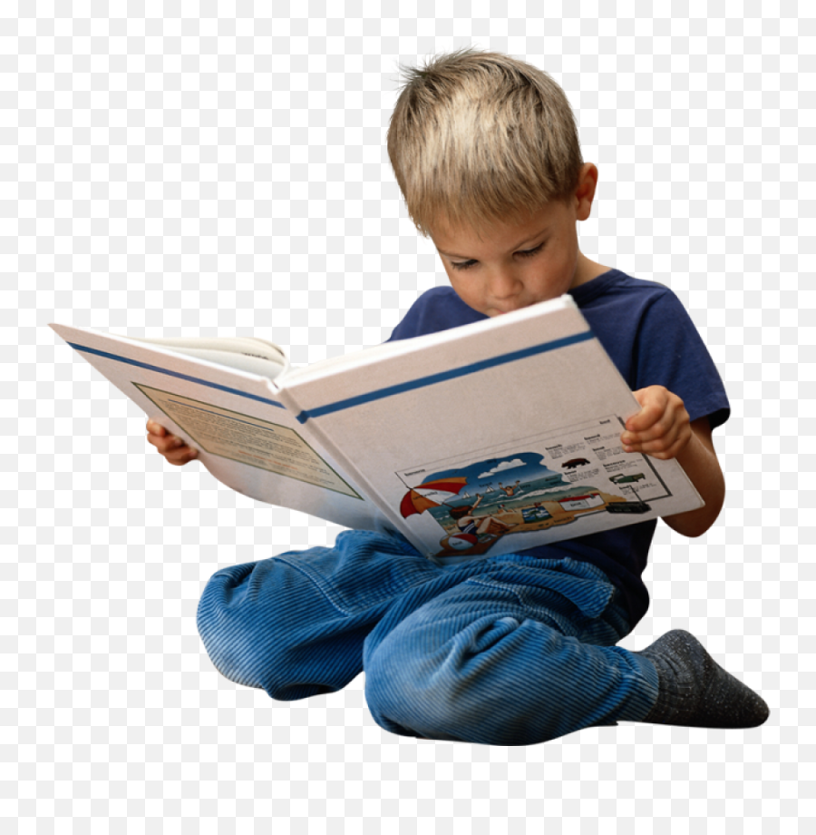 Child Png Image - Kid Reading Book Png,Children Png