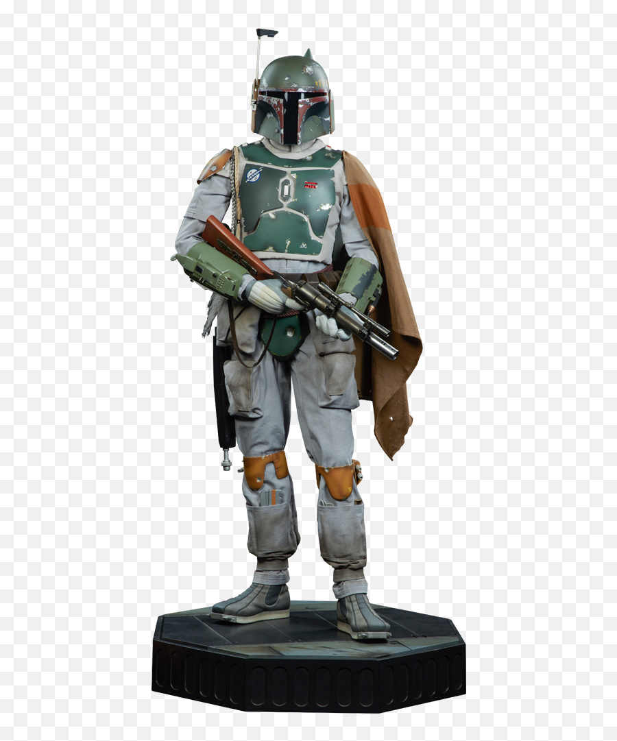 Star Wars Boba Fett Legendary Scaletm Figure By Sideshow C - Star Wars Boba Fett Statue Png,Boba Fett Helmet Png