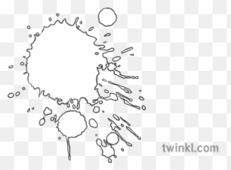 Splash Of Purple Colour Paint Ks2 Black And White Rgb - Colour Splats Black And White Png,White Paint Splash Png