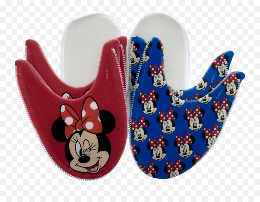 Minnie Mouse Style Red And Blue Mix - Nmatch Zlipperz Set Cartoon Png,Minnie Mouse Face Png