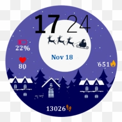 Santa Claus Garmin Connect Iq - Illustration png